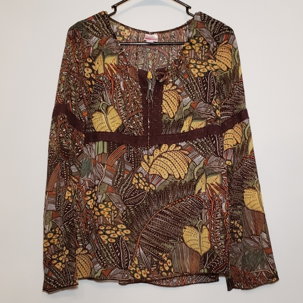 Xhilararion women's long sleeve top size L